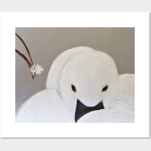 The Swan and the Little Flower Wall Art by Michela's Store